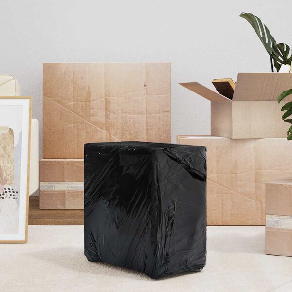 vidaXL Pel&iacute;cula extens&iacute;vel 2 unid preto 20 &mu;m 50 cm x 300 m