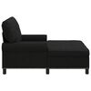 vidaXL Chaise Lounge com almofada Preto 91 x 157 x 91 cm tecido
