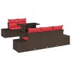 vidaXL Conjunto de Sof&aacute; de Jardim 6 unid. 5-N&uacute;mero de lugares