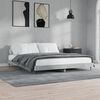 vidaXL Estrutura de cama 140x200 cm derivados de madeira cinza cimento