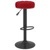 vidaXL Bancos de bar 2 pcs veludo vermelho tinto