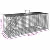 vidaXL Armadilha para animais 64,5x25x26,5 cm Ferro galvanizado