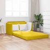 vidaXL Sof&aacute;-Cama 110cm Amarelo girassol Veludo