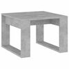 vidaXL Mesa de apoio 50x50x35 cm derivados de madeira cinzento cimento