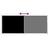 vidaXL Toldo lateral retr&aacute;til para p&aacute;tio 200x500 cm preto