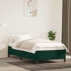 vidaXL Estrutura de cama sem colch&atilde;o 100x200 cm veludo verde-escuro
