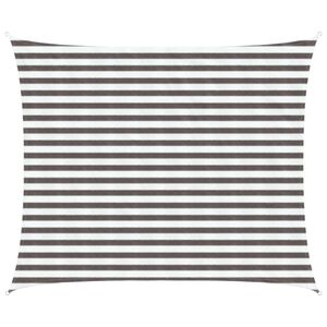 vidaXL Vela de Sombra Cinza Claro e Branco 2,5 x 4 m HDPE