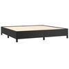 vidaXL Estrutura de cama 200x200 cm couro artificial preto