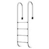 vidaXL Escada de piscina 54x38x184,5 cm 304 a&ccedil;o inoxid&aacute;vel