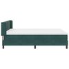 vidaXL Cama Box com colch&atilde;o Verde Escuro 200 x 160 cm Veludo