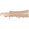 vidaXL Estrutura de cama c/ gavetas 200x200 cm madeira de pinho maci&ccedil;a