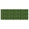 vidaXL Tela de Varanda com Folhas Verde 200 x 75 cm