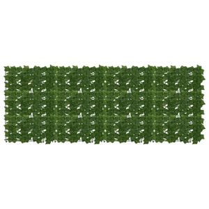 vidaXL Tela de Varanda com Folhas Verde 200 x 75 cm