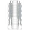 vidaXL Canteiro elevado/cesto gabi&atilde;o 180x50x100 cm a&ccedil;o galvanizado