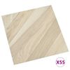 vidaXL Pranchas de Piso 55 pcs Bege 5,11 m&sup2; PVC
