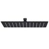 vidaXL Cabe&ccedil;a de chuveiro retangular 30x20 cm a&ccedil;o inoxid&aacute;vel preto