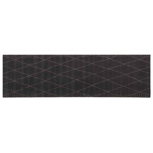 vidaXL Tapete de Cozinha Xadrez antracite 180 x 60 cm 100% Poliamida