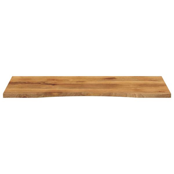 vidaXL Tampo de mesa com curva 110x60x2,5 cm mangueira áspera maciça