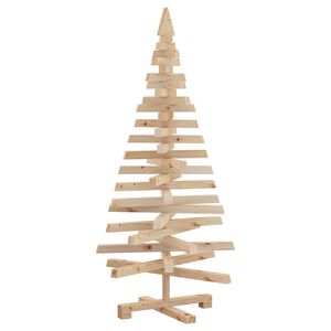 vidaXL &Aacute;rvores de Natal Natural 120 cm Madeira de pinho maci&ccedil;a
