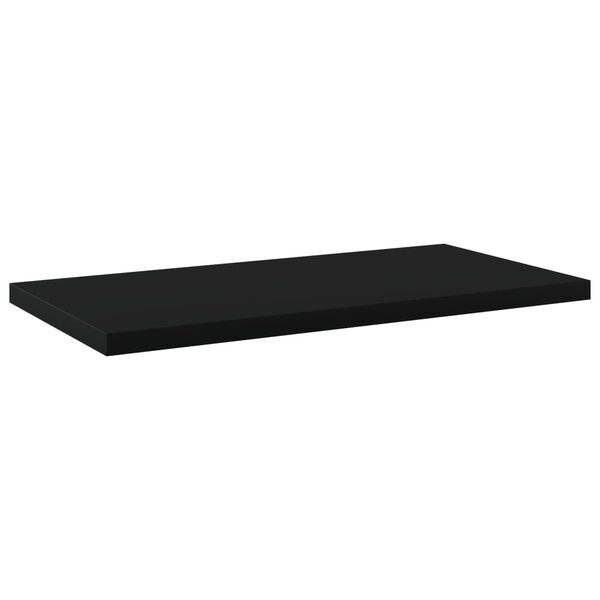 vidaXL Prateleiras para estante 4 pcs 40x20x1,5cm contraplacado preto