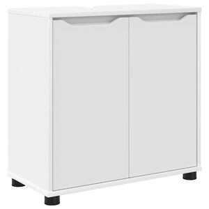 vidaXL Gabinete para lavat&oacute;rio de banheiro Branco 60 x 30 x 60 cm