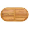 vidaXL Tampo de Mesa &Oacute;leo Natural 110 x 55 x 2 cm