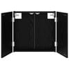 vidaXL Arm&aacute;rio para Dartboard Carvalho Preto 56 x 12 x 53,5 cm