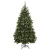 vidaXL &Aacute;rvore de Natal Artificial Verde 210 cm PVC e Metal