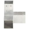 vidaXL Bases para poste em forma de Y 4 pcs 81x81 mm metal galvanizado