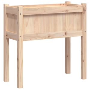 vidaXL Vaso/floreira de jardim com pernas 70x31x70 cm pinho maci&ccedil;o