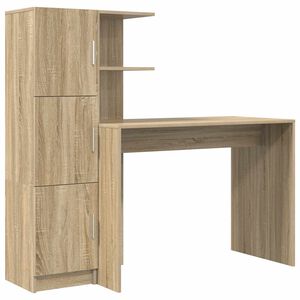 vidaXL Mesa Carvalho Sonoma 133.5 x 50 x 124 cm 2 unid.