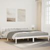 vidaXL Cama extra longa sem colch&atilde;o 180x210 cm pinho maci&ccedil;o branco