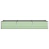 vidaXL Floreira Verde Pastel 195 x 100 x 45 cm A&ccedil;o Galvanizado
