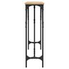 vidaXL Mesa consola 140x23x75 cm derivados de madeira carvalho sonoma