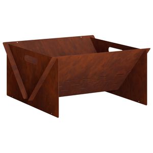 vidaXL Fire Pit Ferro Enferrujado 40 x 40 x 20 cm A&ccedil;o Corten