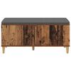 vidaXL Banco de Hall com almofada Madeira antiga 100 x 38 x 46 cm