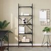 vidaXL Estante Carvalho Preto 56 x 32 x 174 cm Madeira processada