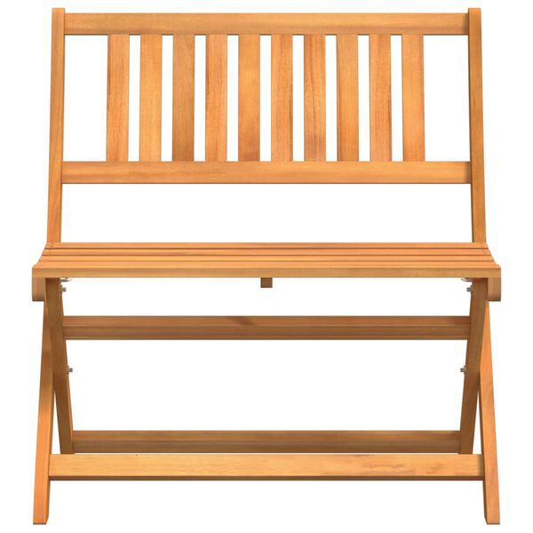 vidaXL Banco de Jardim Dobr&aacute;vel Castanho 80 x 42 x 85 cm