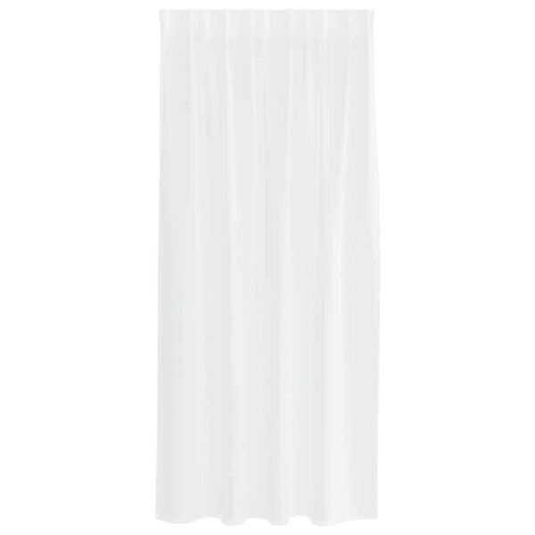 vidaXL Cortina de Voile 2 pcs Branco 175 x 140 cm Poli&eacute;ster