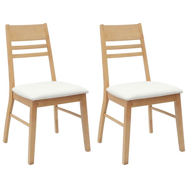 vidaXL Cadeiras de Jantar 2 pcs Natural 43 x 54 x 89 cm