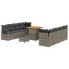 vidaXL Conjunto de Sof&aacute; de Jardim com almofada Cinzeto 80 x 80 x 71 cm