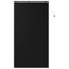 vidaXL Cortina Veneziana Preto 125 x 250 cm 35 mm