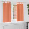 vidaXL Cortinas Blackout com Argolas 2 pcs Terracota 175 x 140 cm