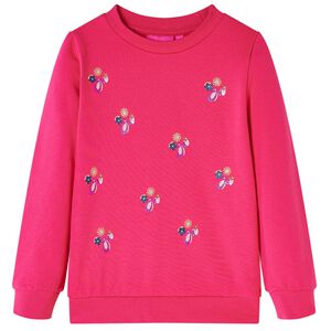 Sweatshirt para crian&ccedil;a rosa-brilhante 92