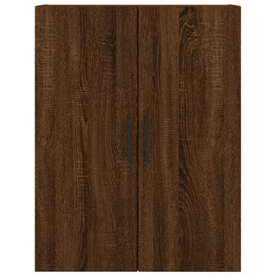 vidaXL Armário alto 69,5x34x180cm madeira processada carvalho castanho