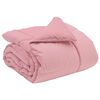 vidaXL Edredom de Inverno 135 x 220 cm Inverno Rosa Respir&aacute;vel