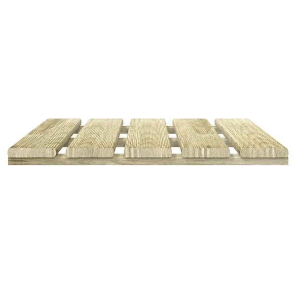 vidaXL Telha de Deck 6 pcs Verde 50 x 50 cm Pinheiro Impregnado Verde