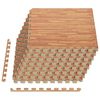 vidaXL Tapetes de ch&atilde;o 24 pcs 8,64 ㎡ espuma de EVA gr&atilde;os madeira