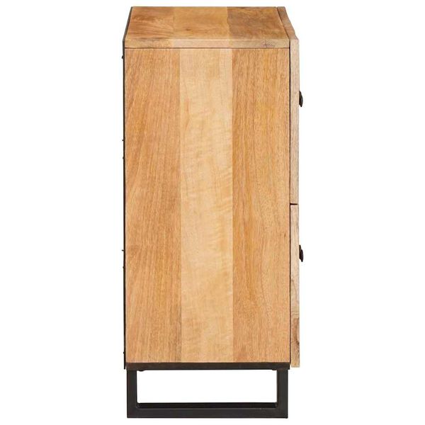 vidaXL Buffet Castanho 60 x 33 x 75 cm Madeira de manga maci&ccedil;a