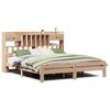 vidaXL Cama com estante sem colch&atilde;o 150x200 cm pinho maci&ccedil;o